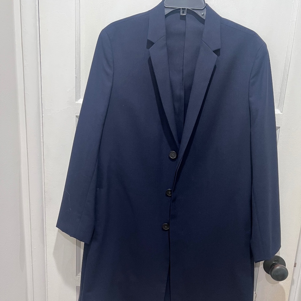 COZ Mens Navy Car Coat / 40 R